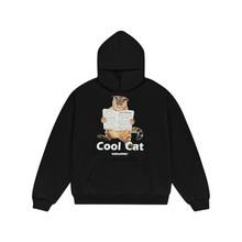 Load image into Gallery viewer, Cool Cat Printed Hoodie
