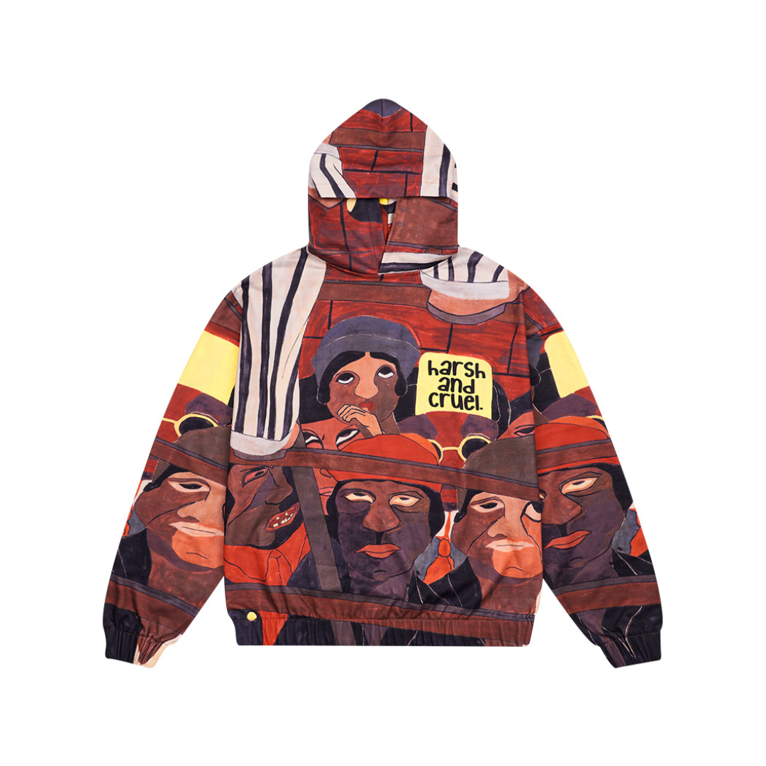 Abstract Paint Full Print Hoodie