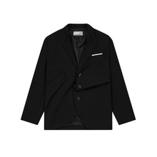 Load image into Gallery viewer, Asymmetric Pocket Deconstructed Suit jacket
