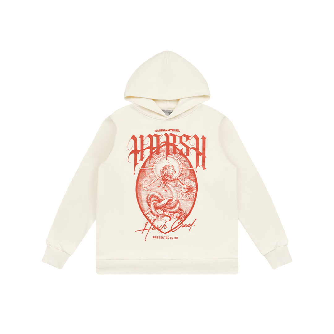 Medieval Emblem Printed Hoodie
