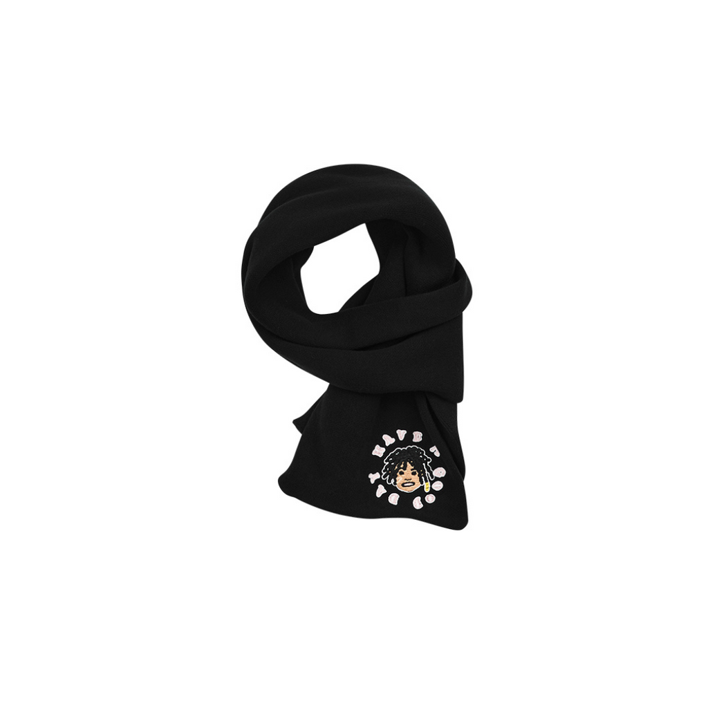 Cartoon Face Knitted Scarf