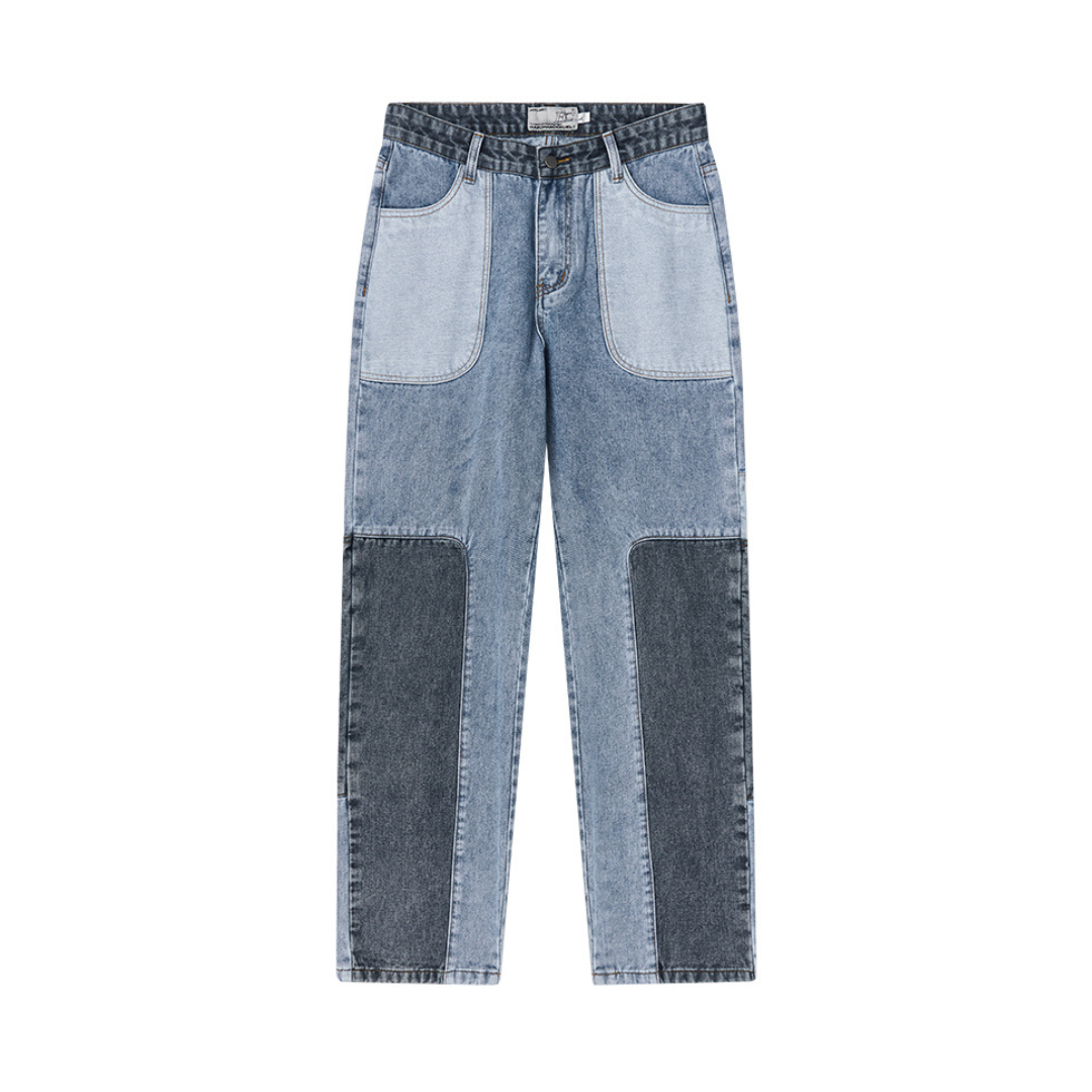 Straight Paneled Denim