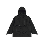 Deconstructed Functional Rubberized Zipper Jacket