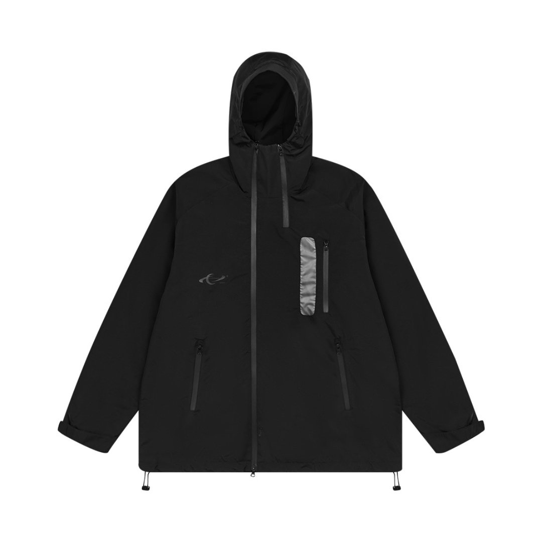 Asymmetric PVC Windproof Jacket