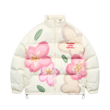 Load image into Gallery viewer, Cartoon Flowers Down Jacket
