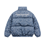 Custom Denim Logo Padded Down jacket