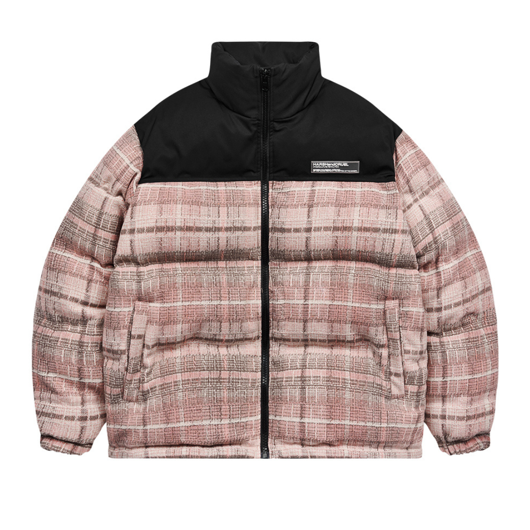 Plaid Padded Down Jacket