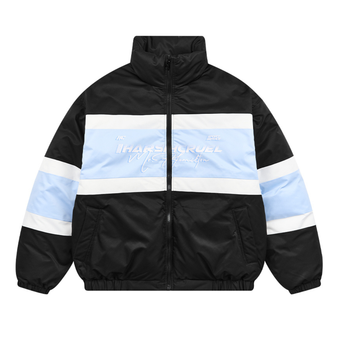 Printed Logo Stitching Padded Jacket