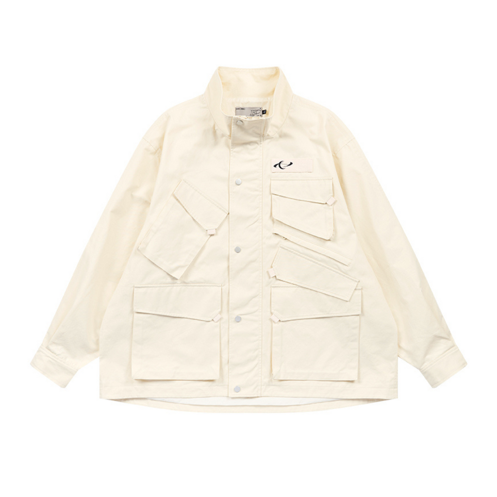 Asymmetrical Multi-Pocket Functional Jacket