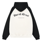 Colorblock Sleeves Gothic Logo Hoodie