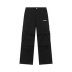 Irregular Pleated Carabiner Loose Trousers