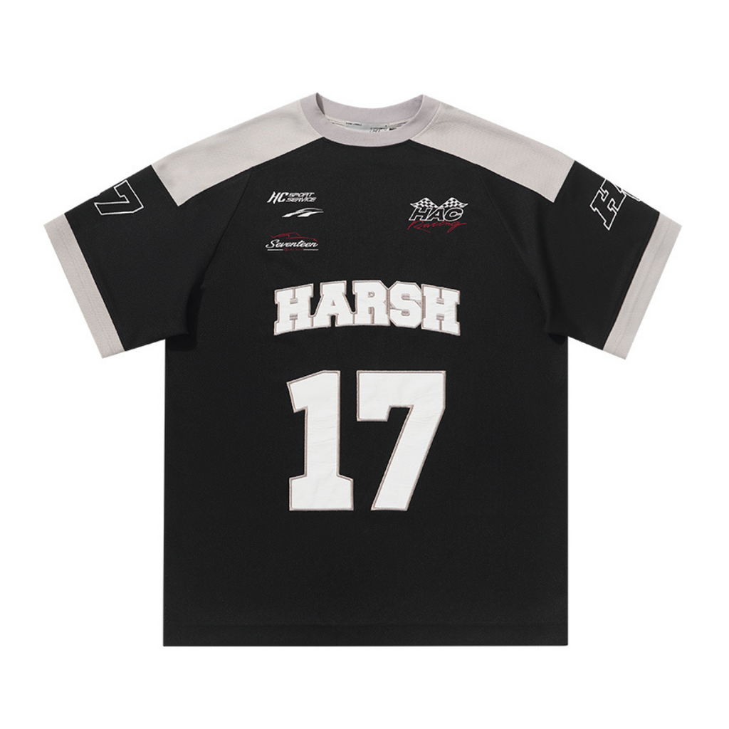 Retro Embroidered Logo Jersey