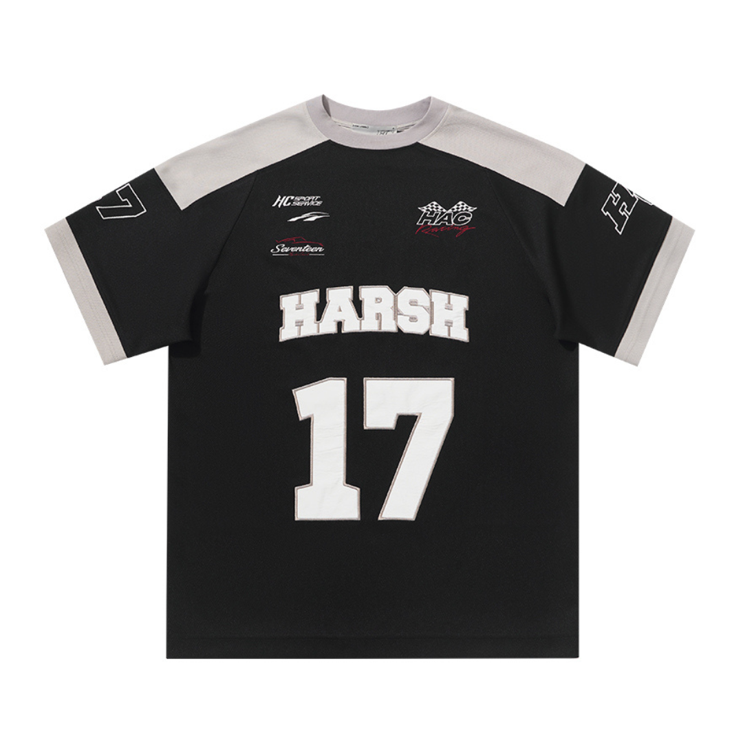 Retro Embroidered Logo Jersey