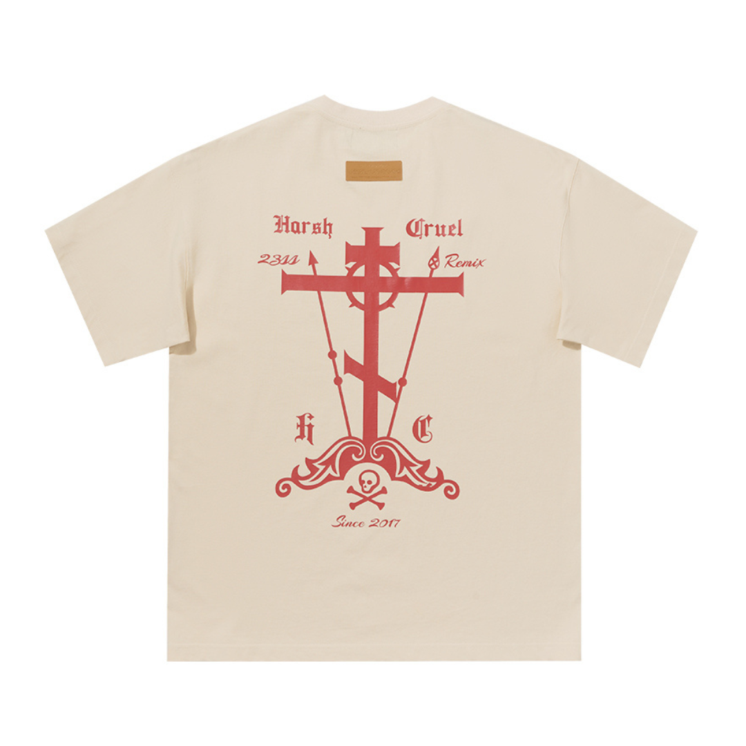 Pirate Cross Gothic Logo Tee