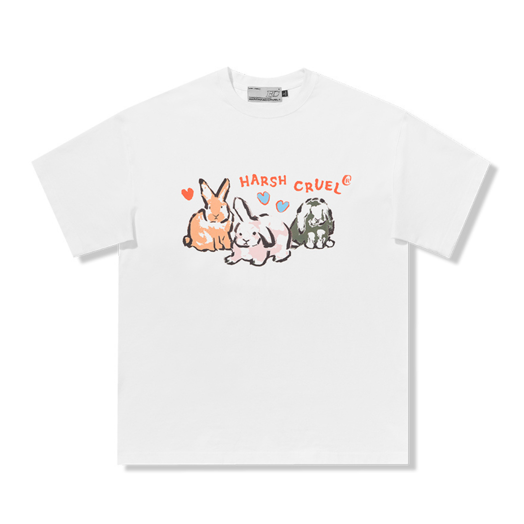 Handpainted Rabbits Logo Tee