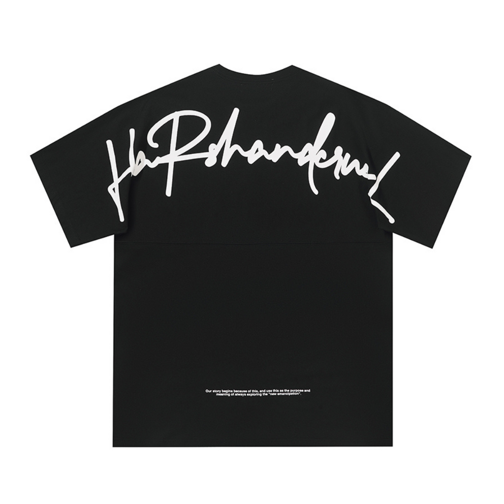 Handwritten Logo Round Neck Tee