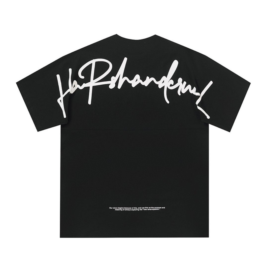 Handwritten Logo Round Neck Tee