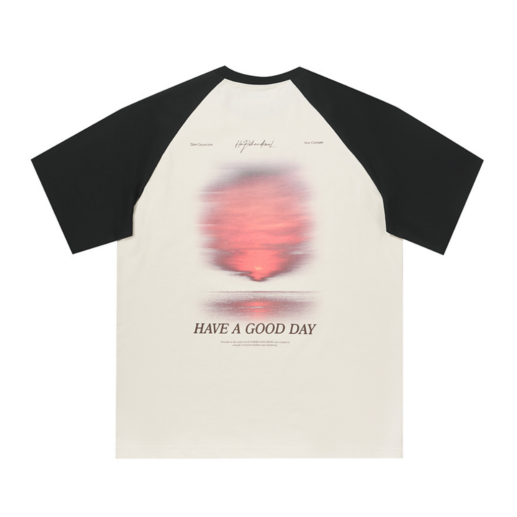 Sunset Logo Raglan Tee