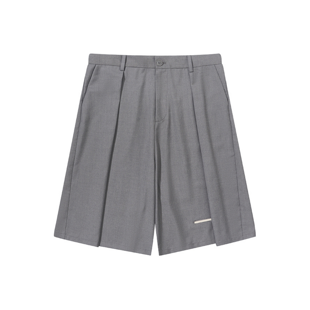 Pleated Casual Suit Shorts