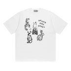 Handpainted Rabbits Logo Printed Tee