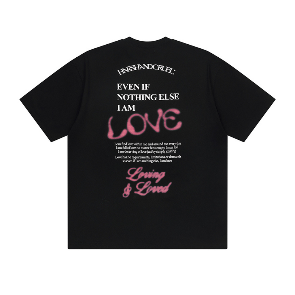 Love Slogan Printed Tee