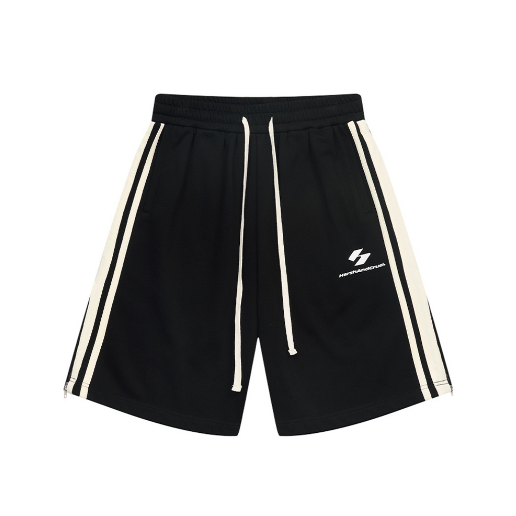 Zipper Adjustable Track Shorts