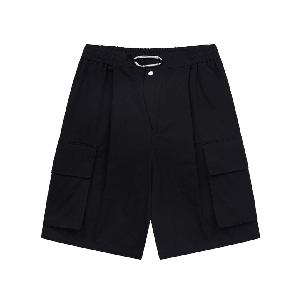 Large Pockets Buckle Shorts