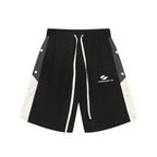 Adjustable Buttons Drwastrings Shorts