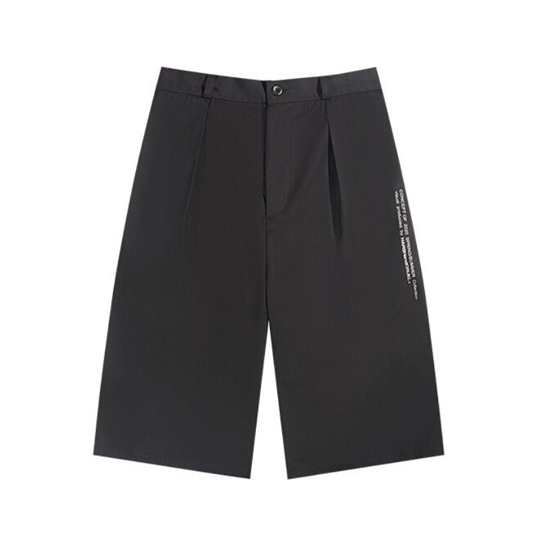 Asymmetrical Straight Shorts