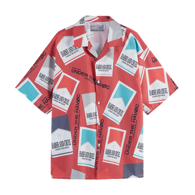 Cigarette Pack Cuban Shirt