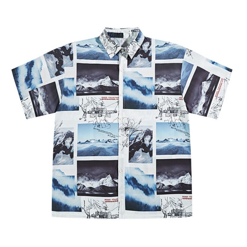 Nature Landscapes Button-Up Shirt