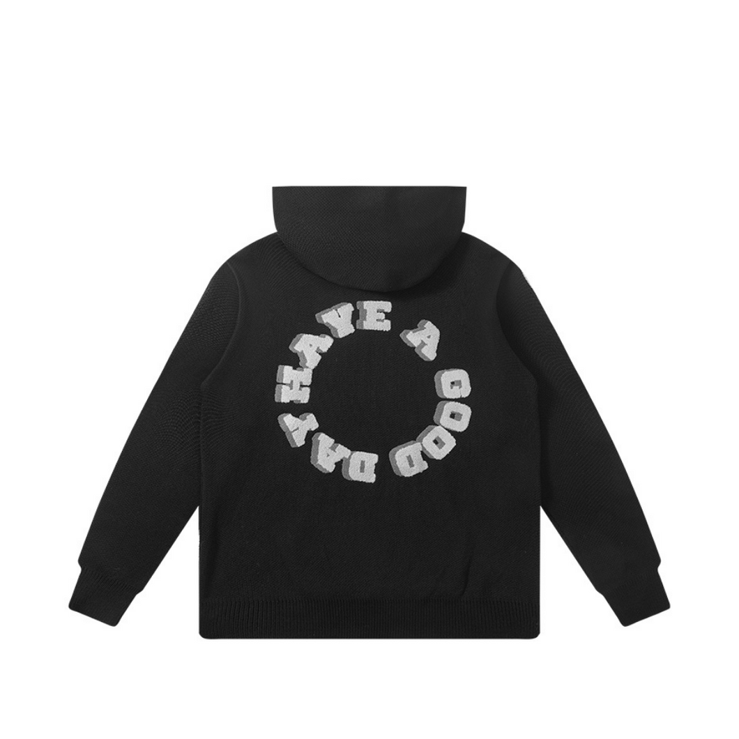 Embroidered Ring Logo Hoodie