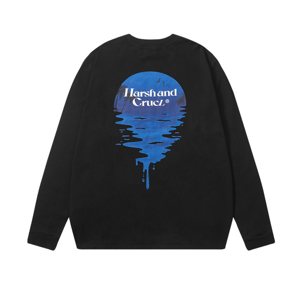 Beach Sunset Print L/S tee