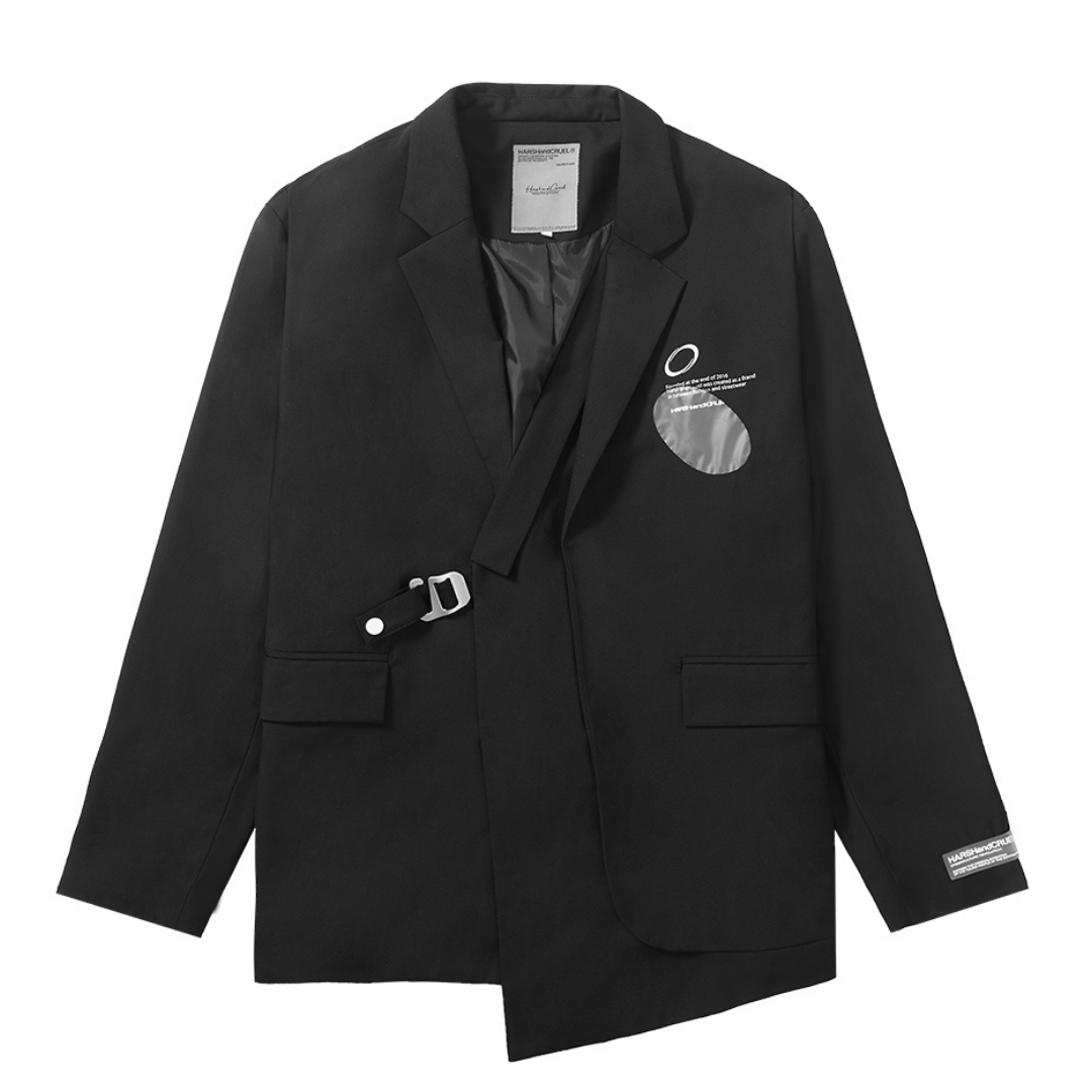 Layered PVC Suit Jacket
