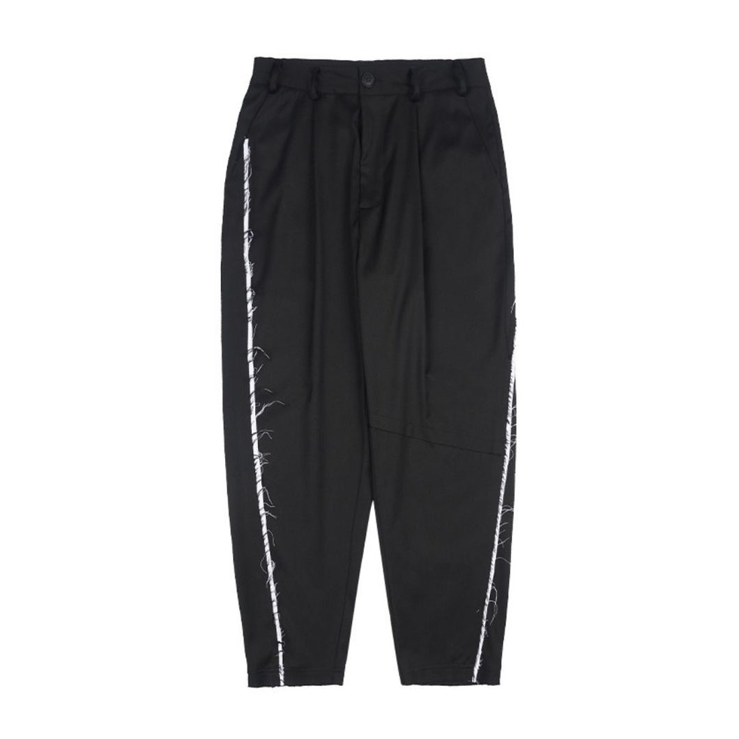 Ripped Loose Straight Trousers
