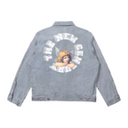 3D Angel Ring Denim Jacket