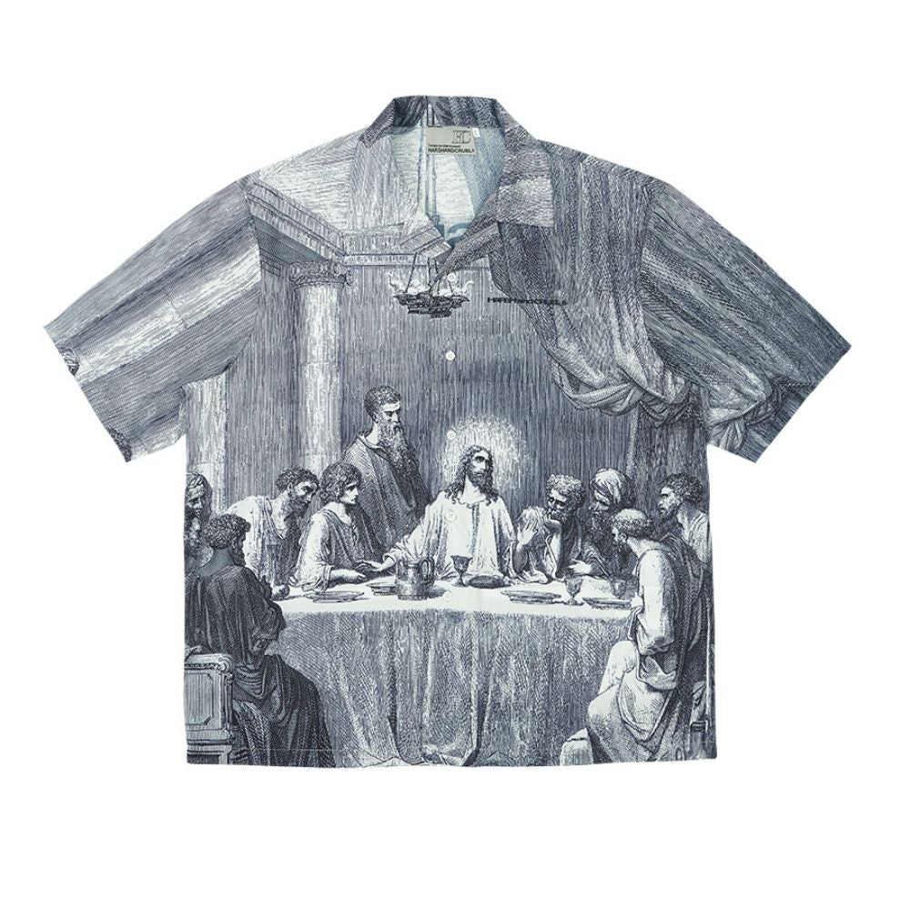 The Last Supper Full Print Cuban Shirt