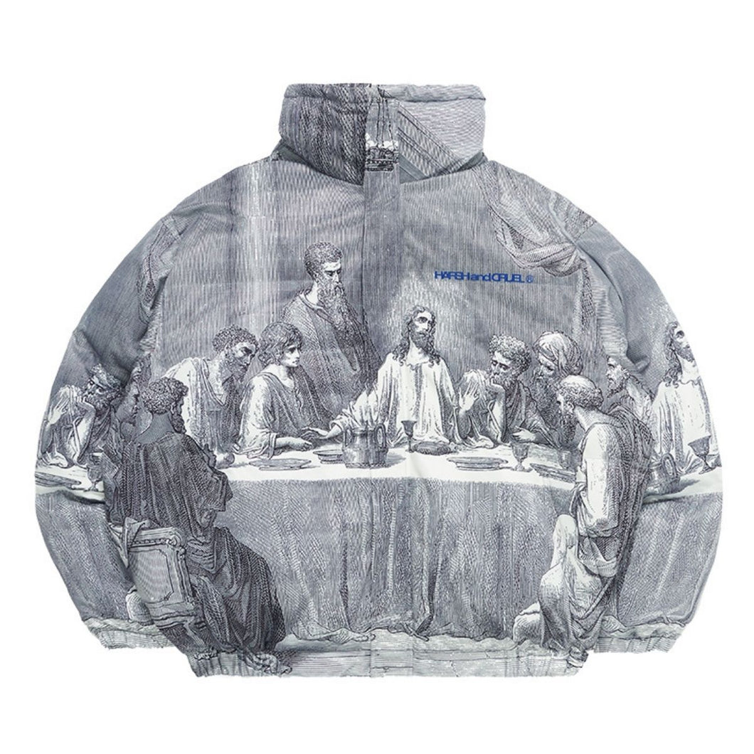 The Last Supper Down Full Print Jacket