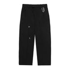 Carabiner Pleated Loose Suit Trousers
