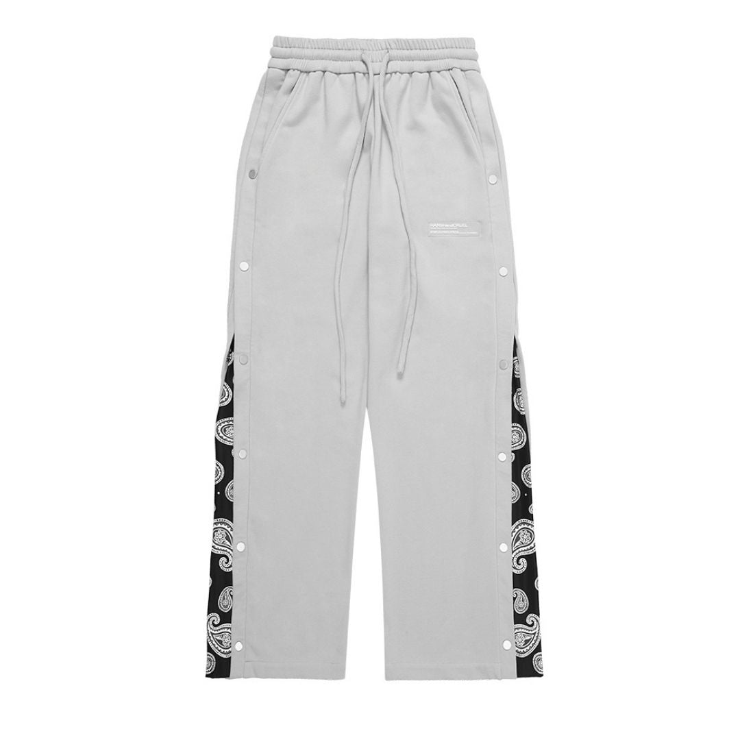 Retro Paisley Breasted Pants