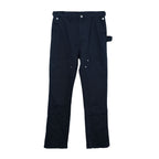 Zipper Patch Flared Trousers
