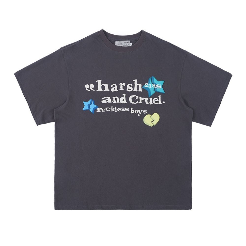 Broken Stars Foam Print Logo Tee