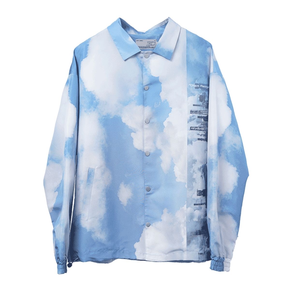 Clouds Printed Coach Jacket