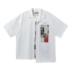 Hollow Asymmetrical Cuban Shirt