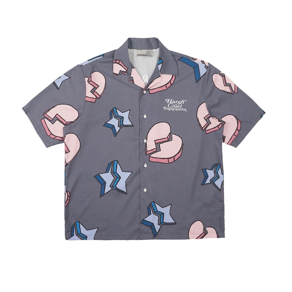 Broken Stars Full Print Cuban Shirt