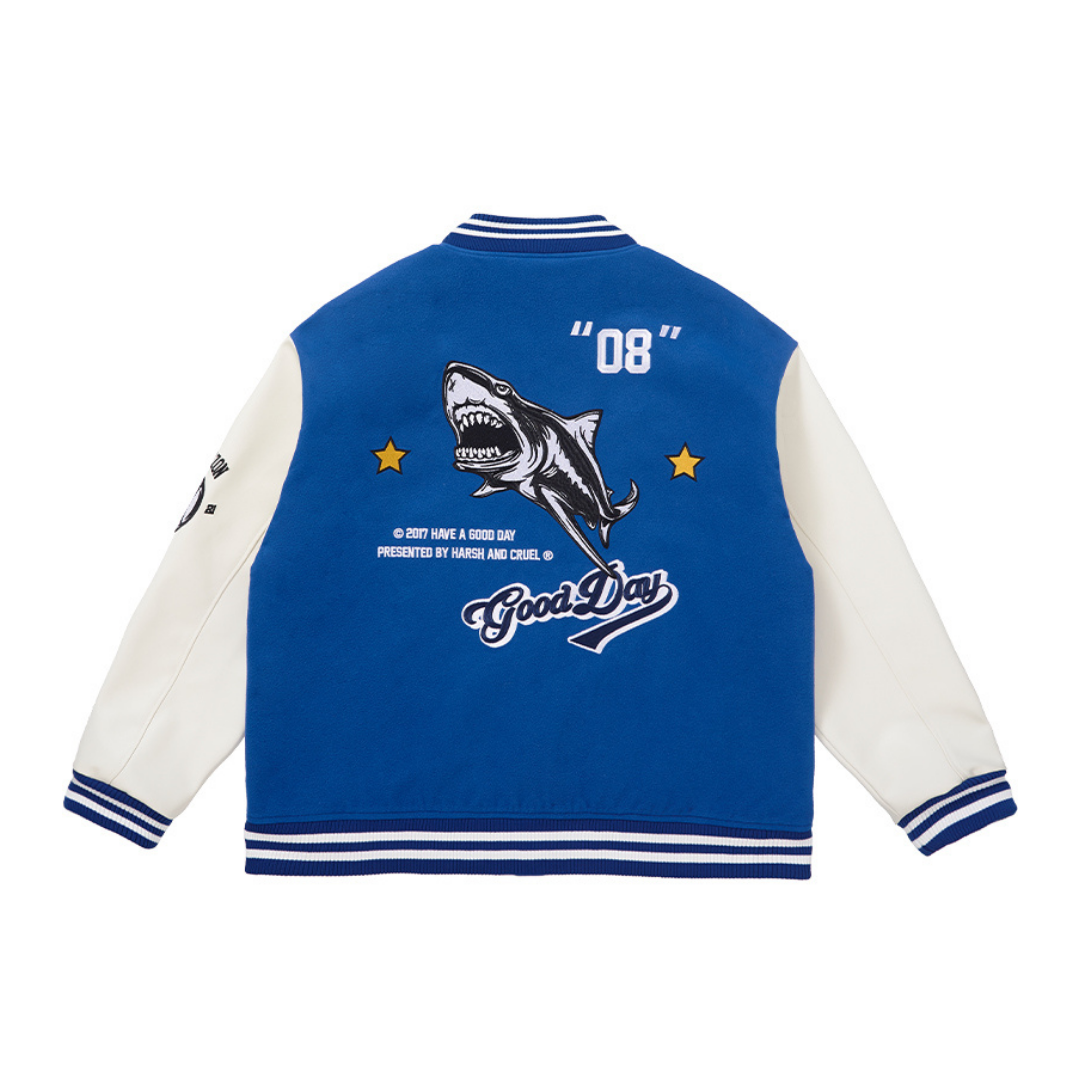 Shark Varsity Jacket – Harsh and Cruel