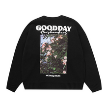Load image into Gallery viewer, Floral Foam Print Knit Sweater

