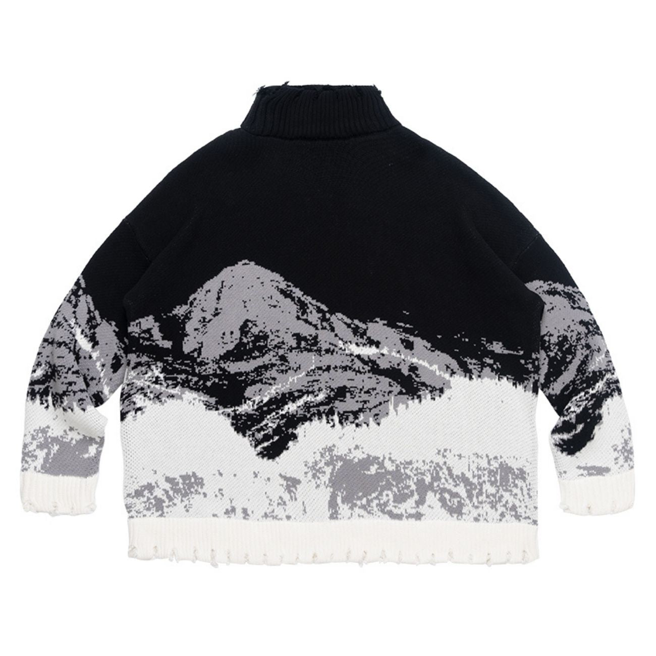 Mountain Negative Knit Turtleneck