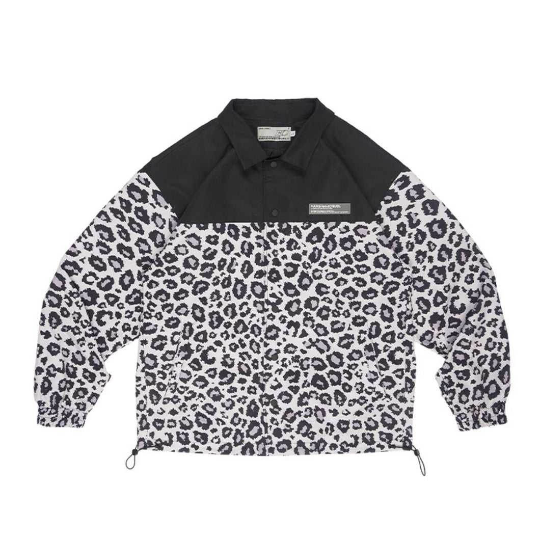 Leopard Print Coach Jacket