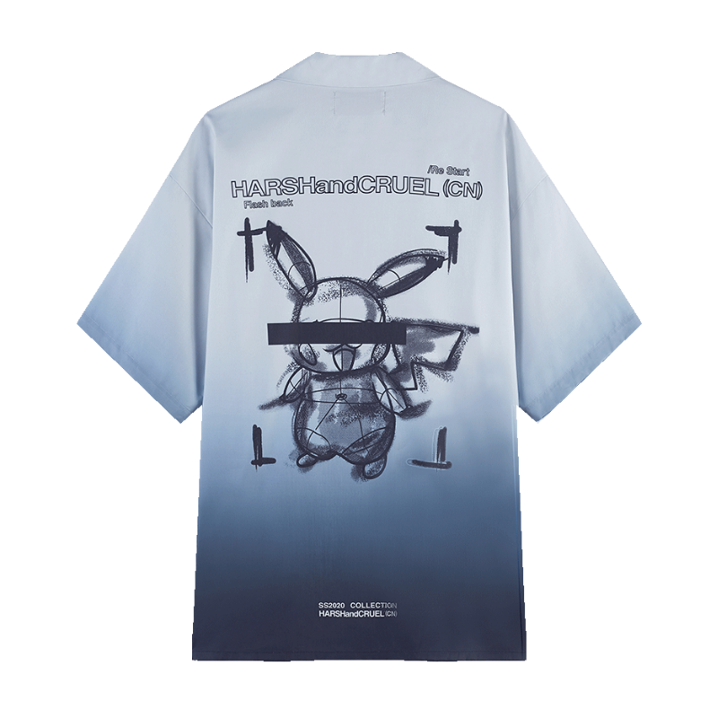 Gradient Poke Cuban Shirt